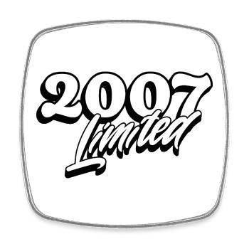 Jahrgang 2007 Limitierte Edition - Viereckiger Kühlschrankmagnet - Weiß - Vorne