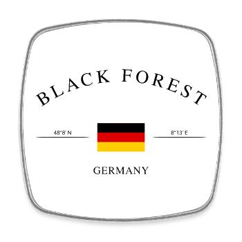 Black Forest Germany Holiday Souvenir & Gift - Square fridge magnet - white - Front