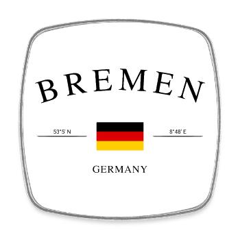 Brême, Allemagne – Souvenir et cadeau de Noël - Magnet carré - blanc - Devant