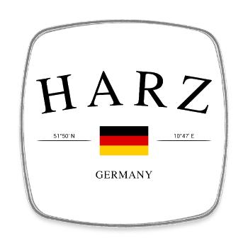 Harz Deutschland – Urlaub Souvenir & Geschenk - Viereckiger Kühlschrankmagnet - Weiß - Vorne