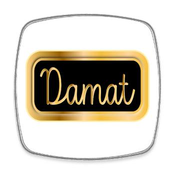 Marié Turquie Mariage Turc DAMAT - Magnet carré - blanc - Devant