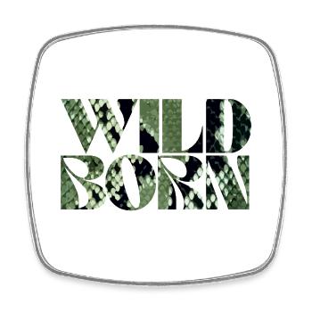 Wild Born Camouflage Style Wildnis Design - Viereckiger Kühlschrankmagnet - Weiß - Vorne