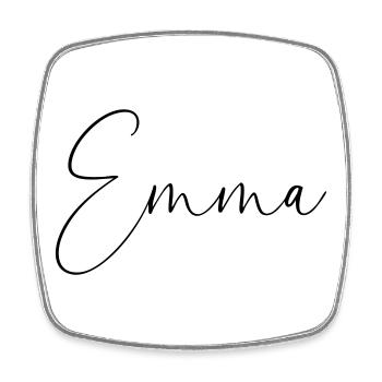 Emma / Handwriting Personalized Design - Square fridge magnet - white - Front