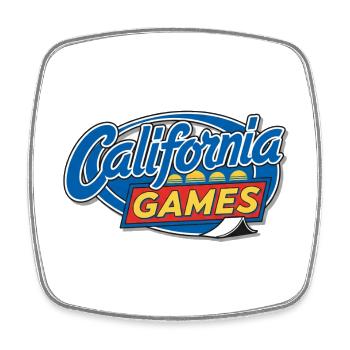 CaliGames - Viereckiger Kühlschrankmagnet - Weiß - Vorne