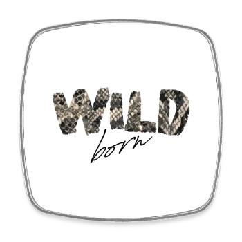 Wild Born Snake Print - Viereckiger Kühlschrankmagnet - Weiß - Vorne