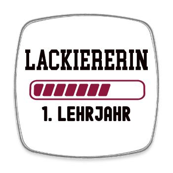 Apprenticeship varnisher 1st year painter apprenticeship - Square fridge magnet - white - Front