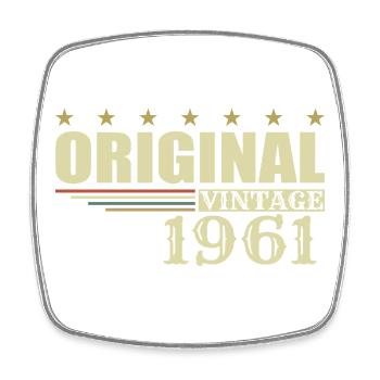 1961 Birthday 1961 - Square fridge magnet - white - Front