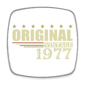 1977 Birthday 1977 - Square fridge magnet - white - Front