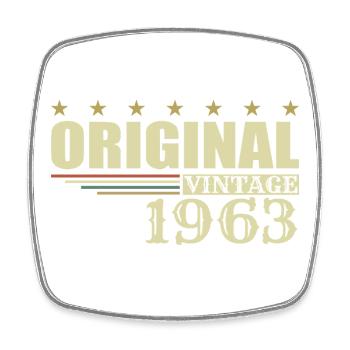 1963 Geburtstag 1963 - Viereckiger Kühlschrankmagnet - Weiß - Vorne