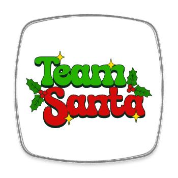 Santa Claus gift idea for festive mood - Square fridge magnet - white - Front