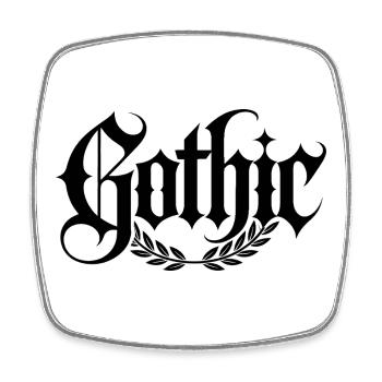 Goth Mommy - Cool Stoic Design - Viereckiger Kühlschrankmagnet - Weiß - Vorne