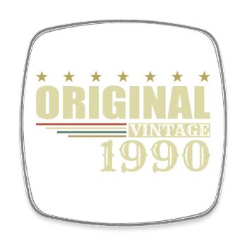 1990 Birthday 1990 - Square fridge magnet - white - Front