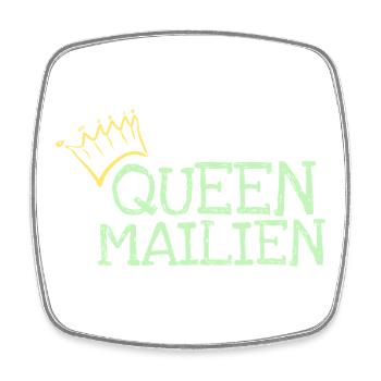 Mailien - Magnet carré - blanc - Devant