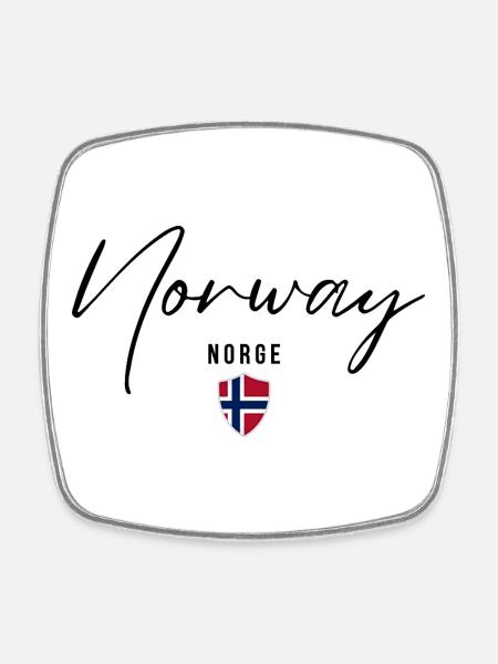 Design élégant Norvège, fierté norvégienne - Magnet carré - blanc