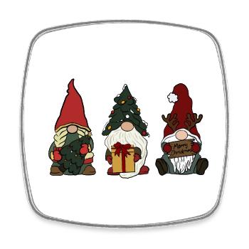 Brownie - Square fridge magnet - white - Front