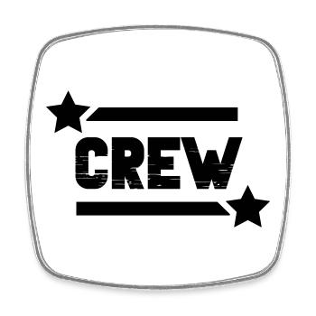 crew - Square fridge magnet - white - Front