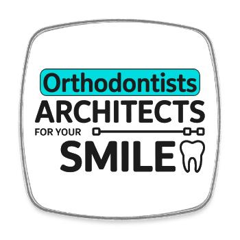 Professioneller Zahnarzt Architekt des Smile Designs - Viereckiger Kühlschrankmagnet - Weiß - Vorne