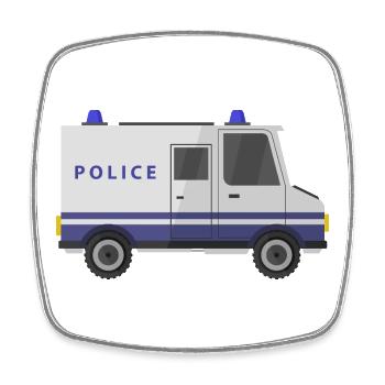 Wanne - Viereckiger Kühlschrankmagnet - Weiß - Vorne