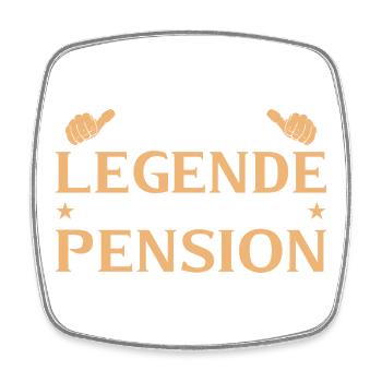 Retraité 2026 Légende à la retraite - Magnet carré - blanc - Devant