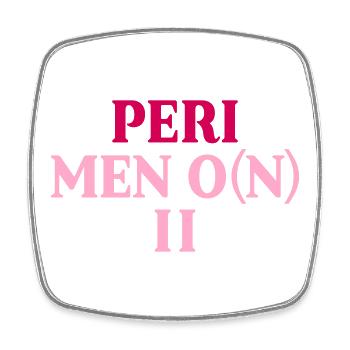 FRAUEN PERIMENOPAUSE - Viereckiger Kühlschrankmagnet - Weiß - Vorne