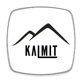 Bergsilhouette Minimaler Gipfel - Viereckiger Kühlschrankmagnet - Weiß - Vorne