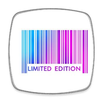 LIMITED EDITION  - Viereckiger Kühlschrankmagnet - Weiß - Vorne