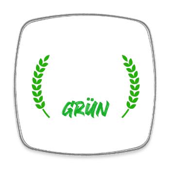Koeln_bleibt_gruen_ _kranz_gruen_ - Square fridge magnet - white - Front