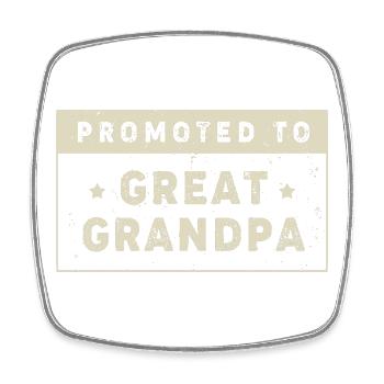 Grandpa Grandpa Grandchild Grandpa - Square fridge magnet - white - Front