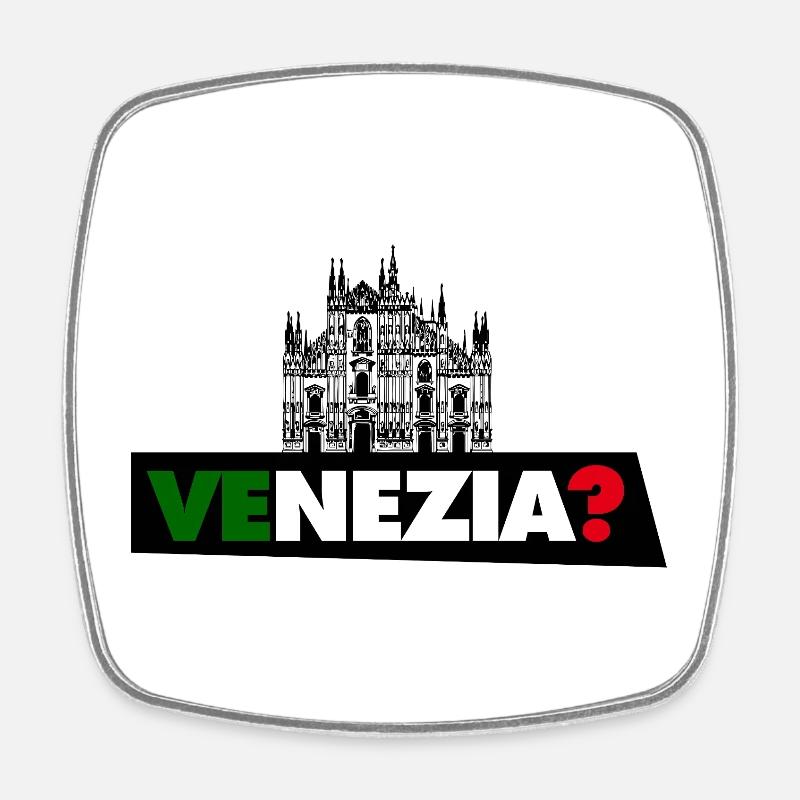 Venedig? - Viereckiger Kühlschrankmagnet - Weiß