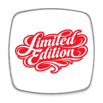 Limited edition - Square fridge magnet - white - Front