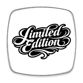 Limited edition - Square fridge magnet - white - Front