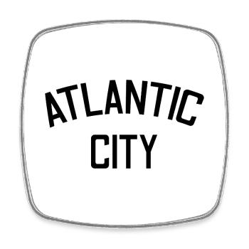 Atlantic City - Est. 1854 - New Jersey - USA - Viereckiger Kühlschrankmagnet - Weiß - Vorne