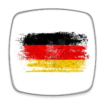 Deutschland Vintage - Adler Wappen Geschenk - Viereckiger Kühlschrankmagnet - Weiß - Vorne