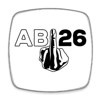 ABI 2026 Abitur du majeur - Don - Magnet carré - blanc - Devant