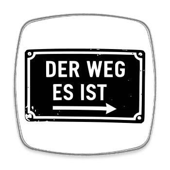 The Way It Is - This Is The Way - Milky Way - Square fridge magnet - white - Front