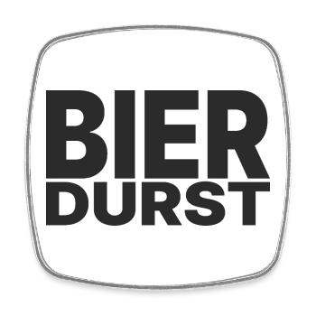 Beer thirst – time for a cold beer - Square fridge magnet - white - Front