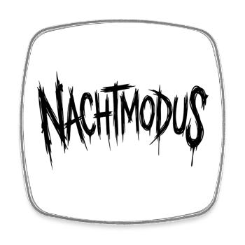 Nachtmodus - Viereckiger Kühlschrankmagnet - Weiß - Vorne
