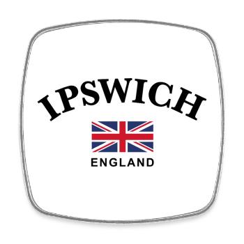 Ipswich, Angleterre - Magnet carré - blanc - Devant