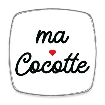 My Casserole Heart - Square fridge magnet - white - Front