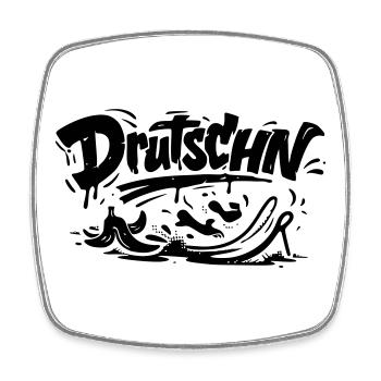 Drutschn - Viereckiger Kühlschrankmagnet - Weiß - Vorne