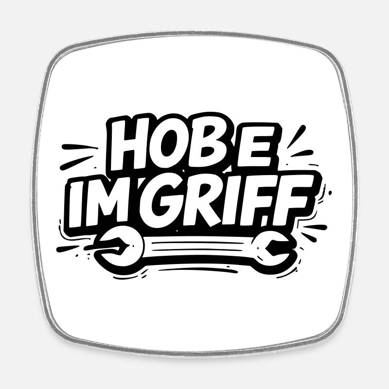 Hobe sous contrôle - Magnet carré - blanc