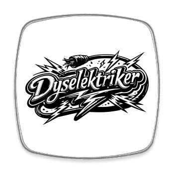 Die Elektriker - Viereckiger Kühlschrankmagnet - Weiß - Vorne