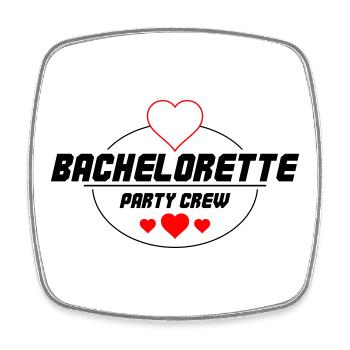 Bachelorette Party Crew - Viereckiger Kühlschrankmagnet - Weiß - Vorne
