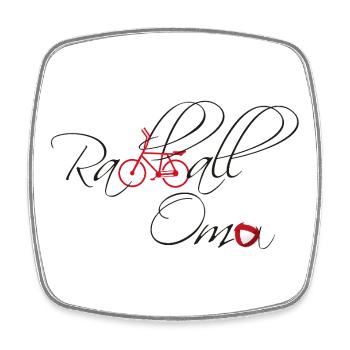 Cycling, Cycleball, Indoor Cycling, Grandma - Square fridge magnet - white - Front