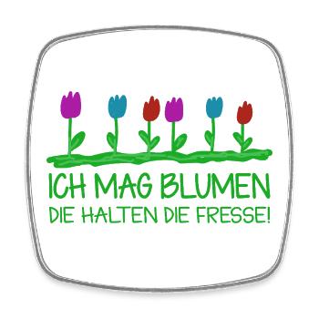 Gärtner Garten Lustiger Spruch Blumen - Viereckiger Kühlschrankmagnet - Weiß - Vorne
