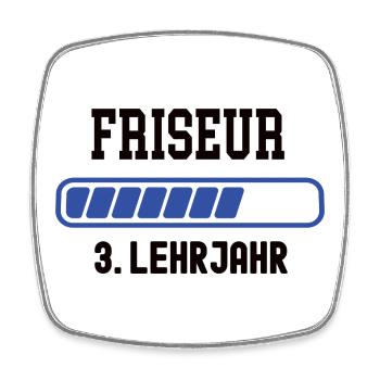 Apprenticeship Hairdresser 3rd year Hairdresser training - Square fridge magnet - white - Front