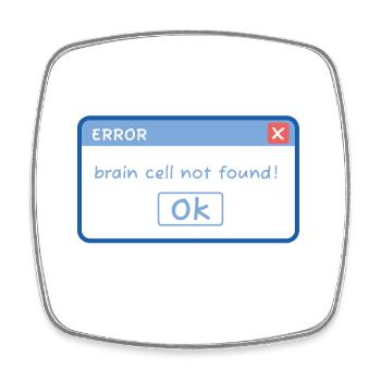 funny E-mail design, meme, idiot, computer humor - Square fridge magnet - white - Front