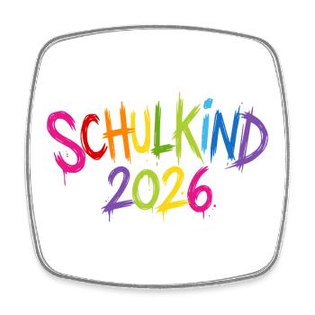 Schoolchild 2026 - Square fridge magnet - white - Front