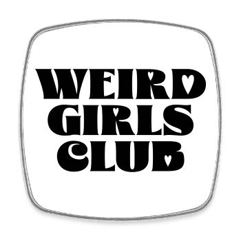 Weird Girls Club - Square fridge magnet - white - Front