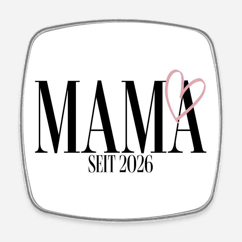 Mom since 2026 - Square fridge magnet - white